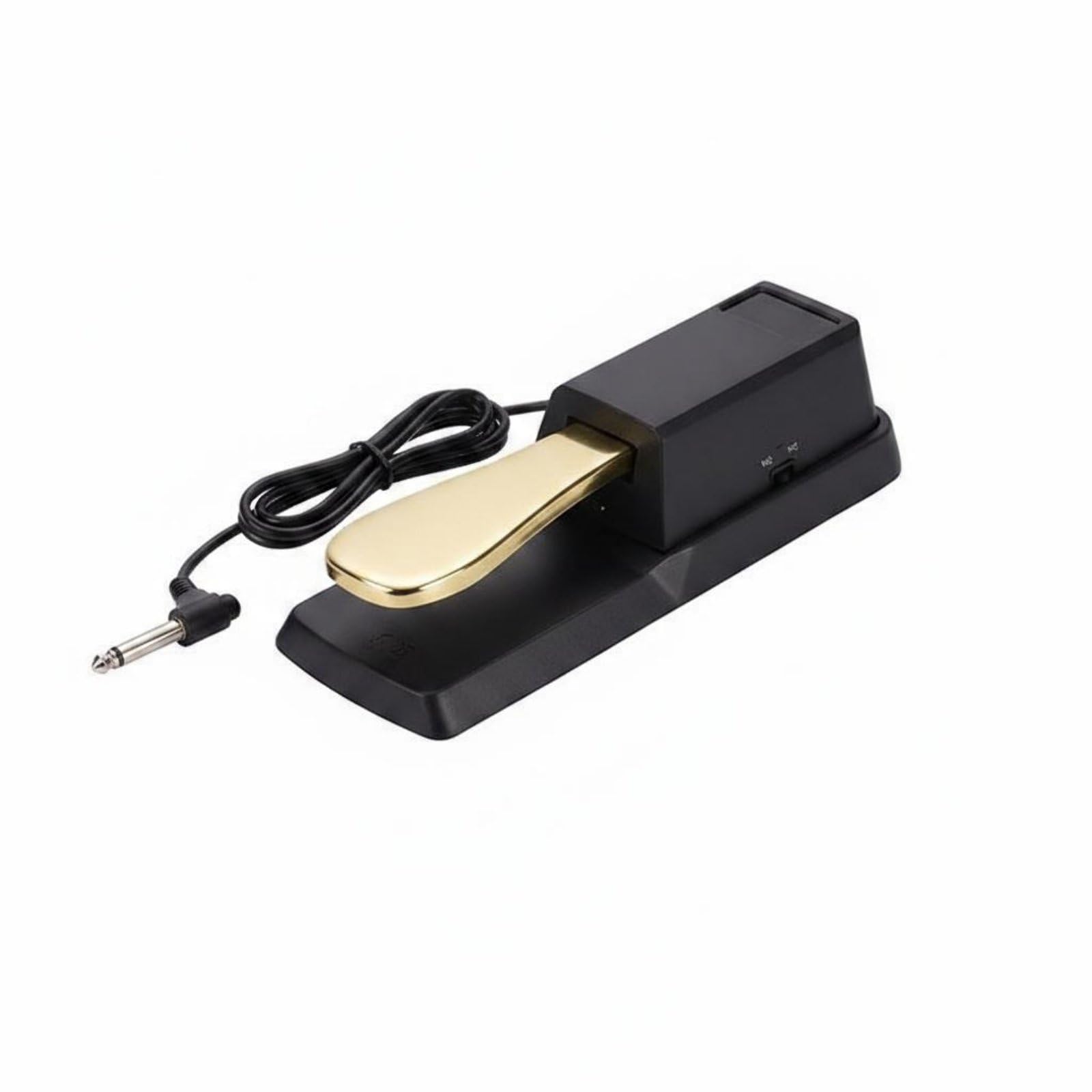 Heavenglow 2 Pieces Metal Body Universal Sustain Pedal Polarity Switch Digital Piano Sustain Pedal Insertable Connector Music Ac