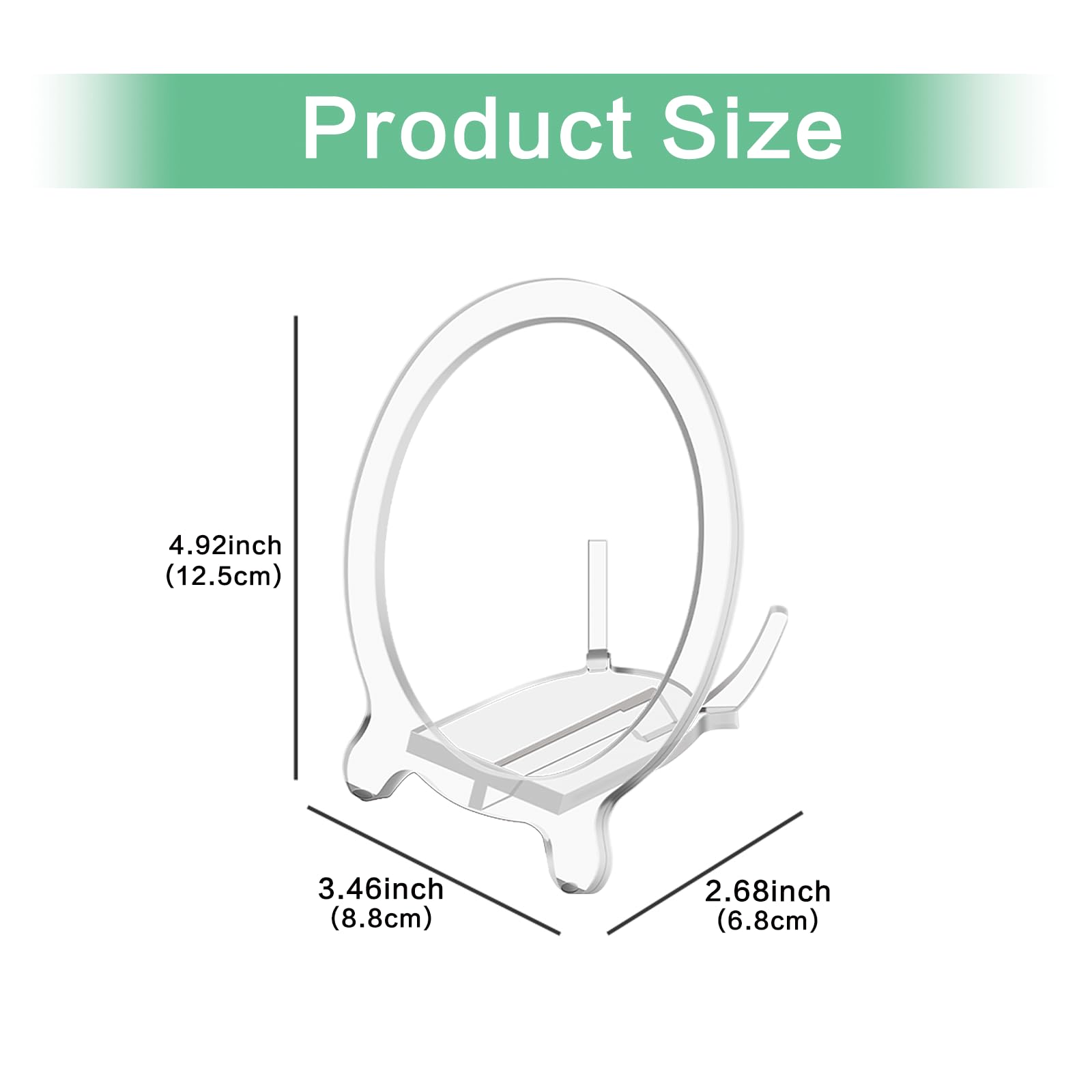 Acrylic Stable Stand For Ech0 P0P(2023), Desktop Holder Protect P0P Speaker, For Better Sound