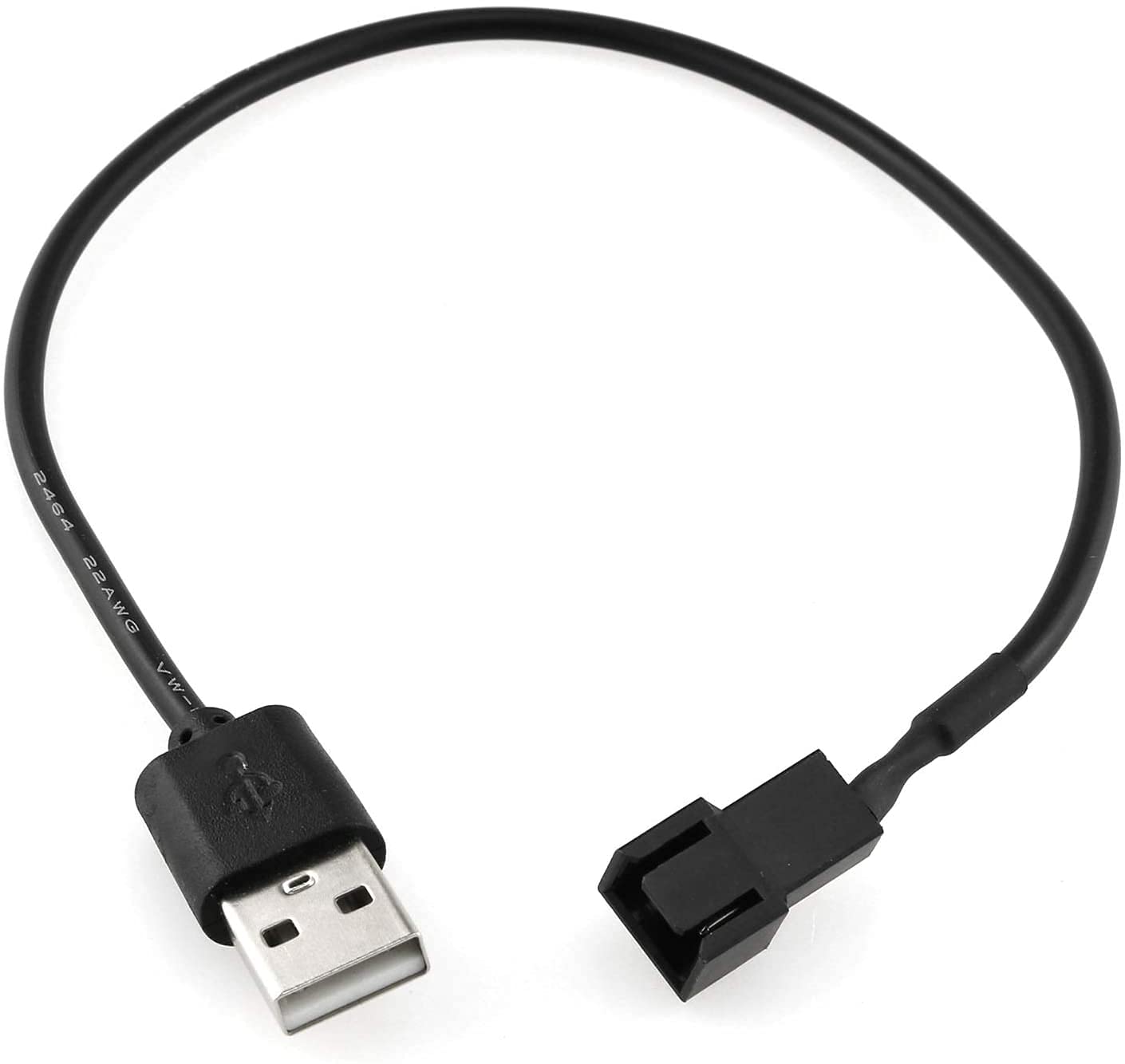 Gebildet 6Pcs Usb To 3Pin/4Pin Pwm 5V Usb Sleeve Fan Power Adapter Cable, Usb To 3Pin/4Pin Case Fan Adapter Connector Cable (Usb