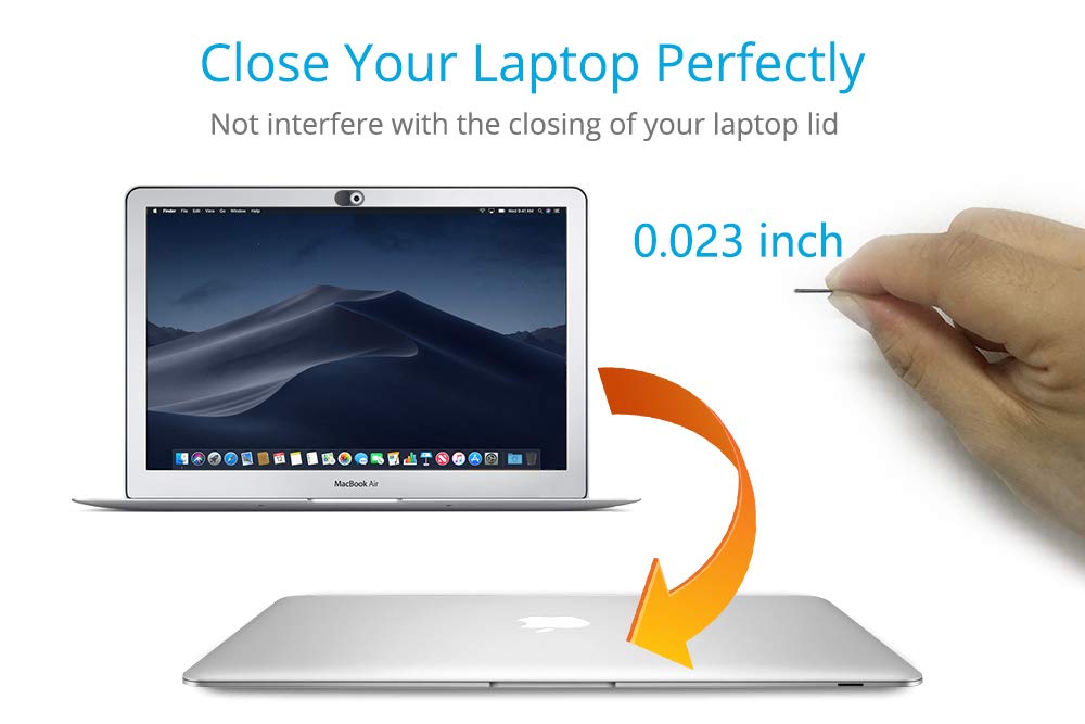 Cloudvalley Upgrade Magnetic Webcam Cover, [6 Pack] 0.023 Inch Metal Camera Cover Slide For Mac, Ipad, Macbook Pro, Macbook Air,