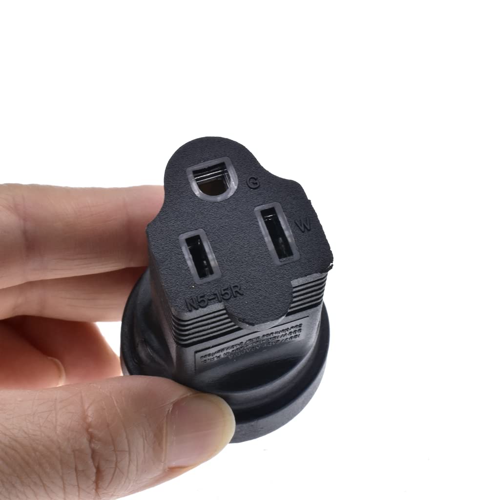 6 15P To 5 15R Power Adapter,Toptekits Nema6 15P Male To 5 15R Female Power Adaptor,Us 3 Pin To 5 15R Adaptor,15A 250V