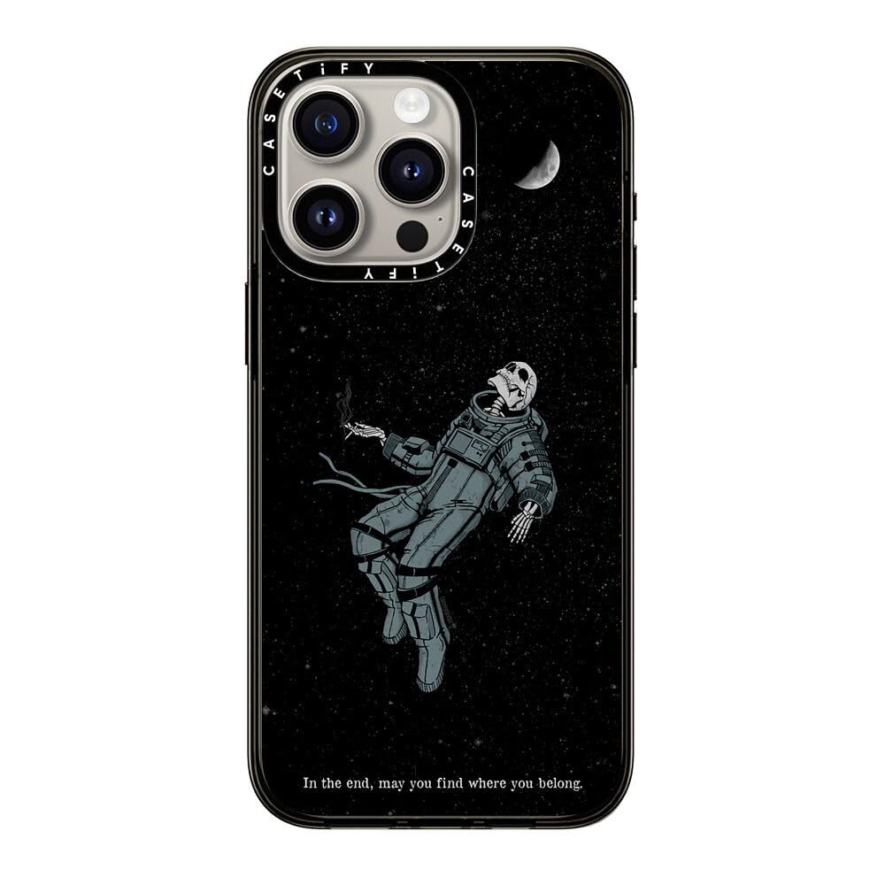 Casetify Compact Case For Iphone 15 Pro Max [2X Military Grade Drop Tested / 4Ft Drop Protection]   Somehow, Someday   Clear Bla