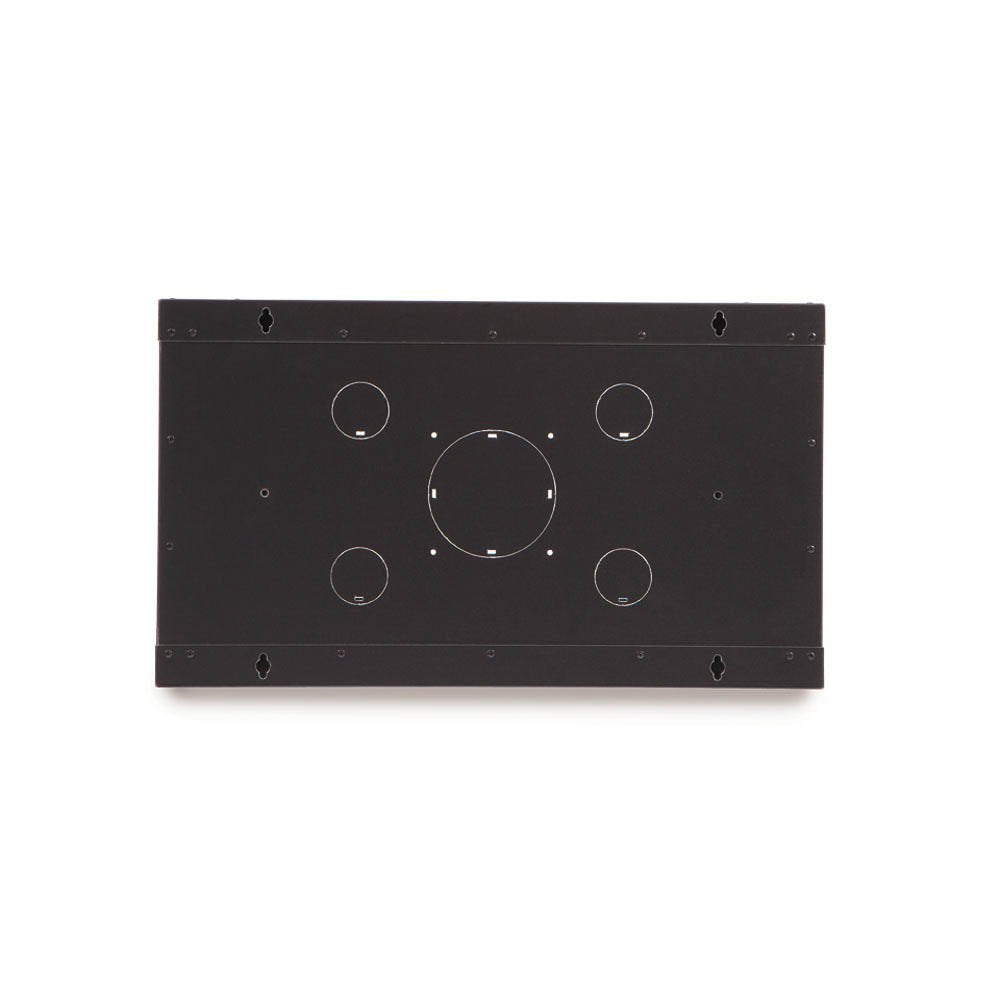 Rackmount Fixed Wall Mount Cabinet, Glass Door, 6U