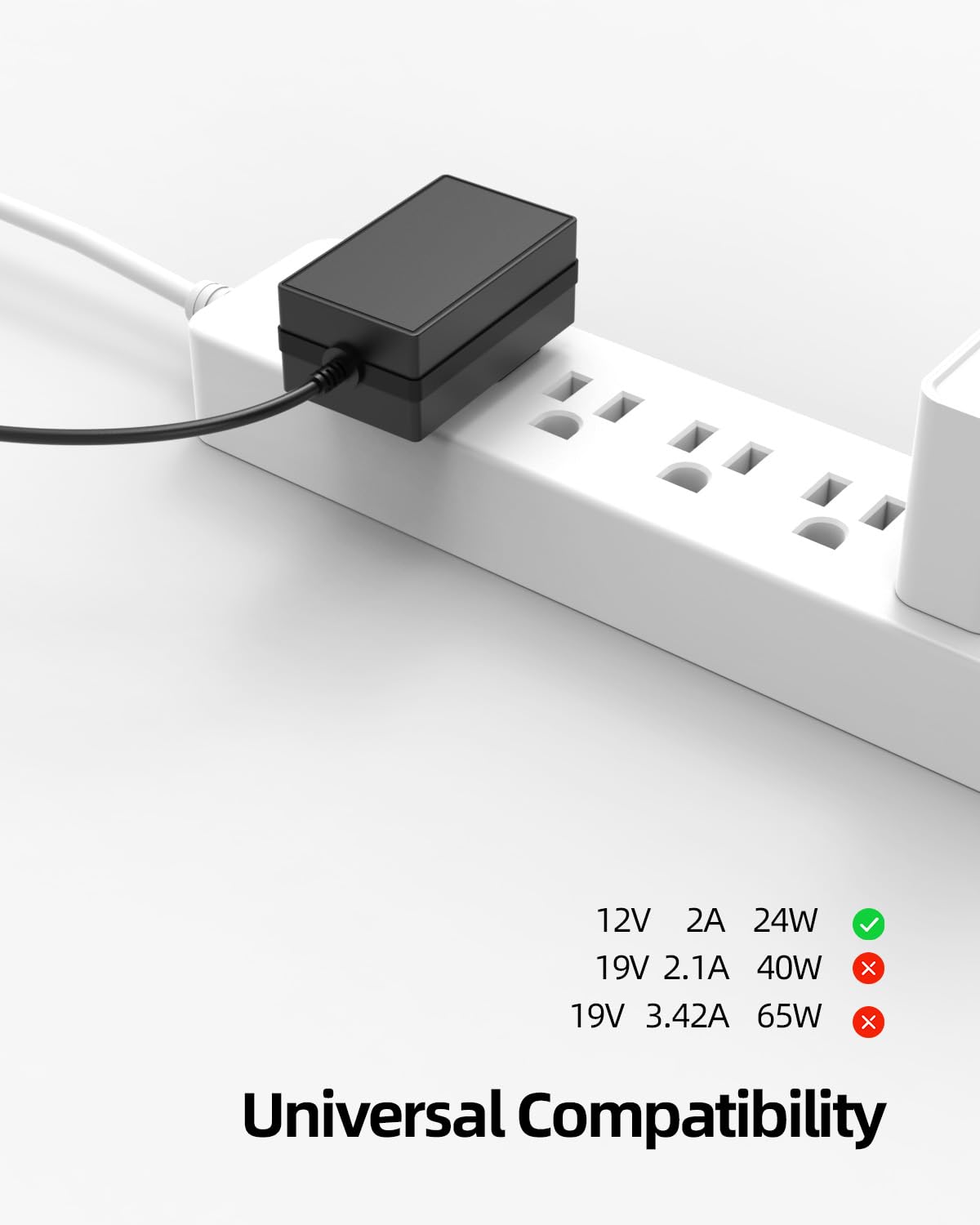 [For Ul Certified] Charger Fit For Gateway Laptop 12V 2A   (For Gwtc116 2Bl,Gwtc116 2Bk,Gwtn156 11Bk,Gwnc21524 Bl,N11Sp3 Gwtn133