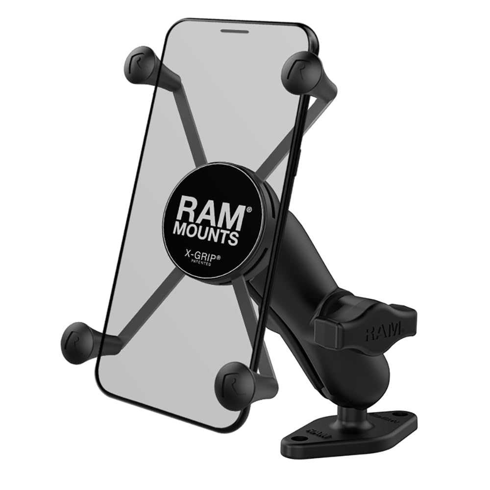 Ram Mounts X Grip Large Phone Mount With Diamond Base Ram B 102 Un10U With Medium Arm