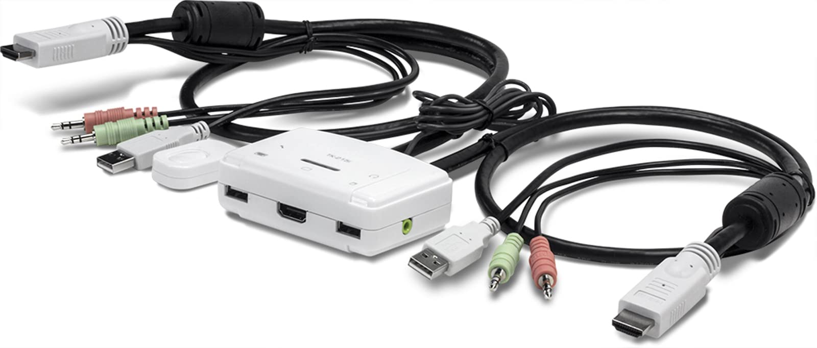 Trendnet 2-Port Hdmi Kvm Switch, Control 2 Computers With One Set Of Console Controls, Full Hd 1080P, Hdmi And 3.5 Mm Analog Aud