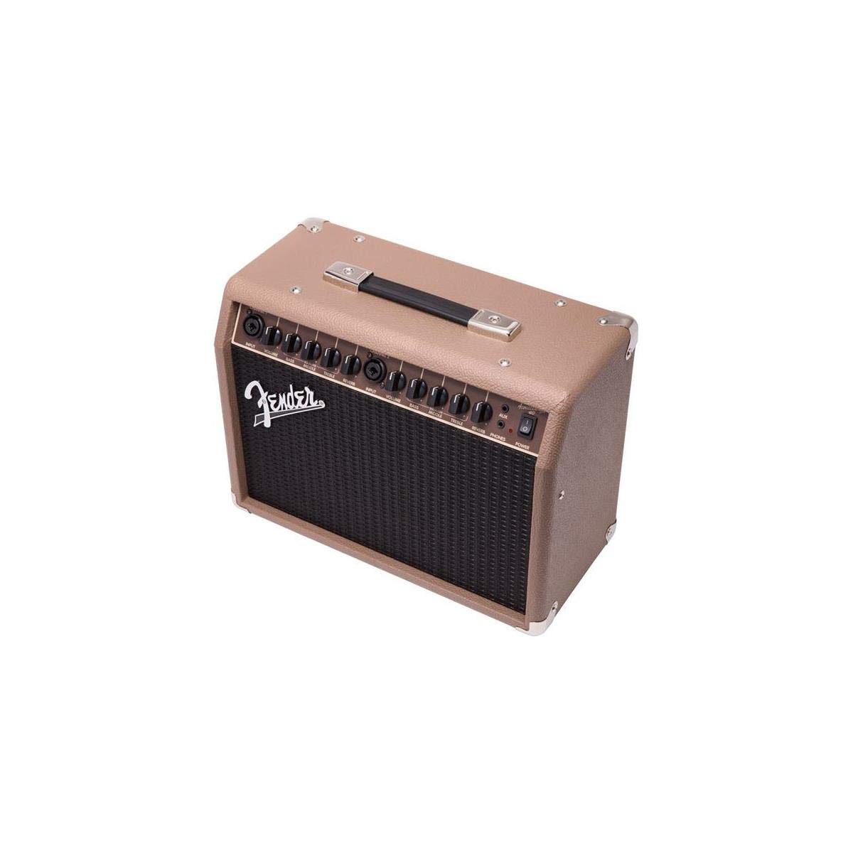 Fender Acoustasonic Guitar Amp For Acoustic Guitar, 40 Watts, With 2 Year Warranty 2X6.5 Inch Speakers, Chorus Effect, Dual Fron