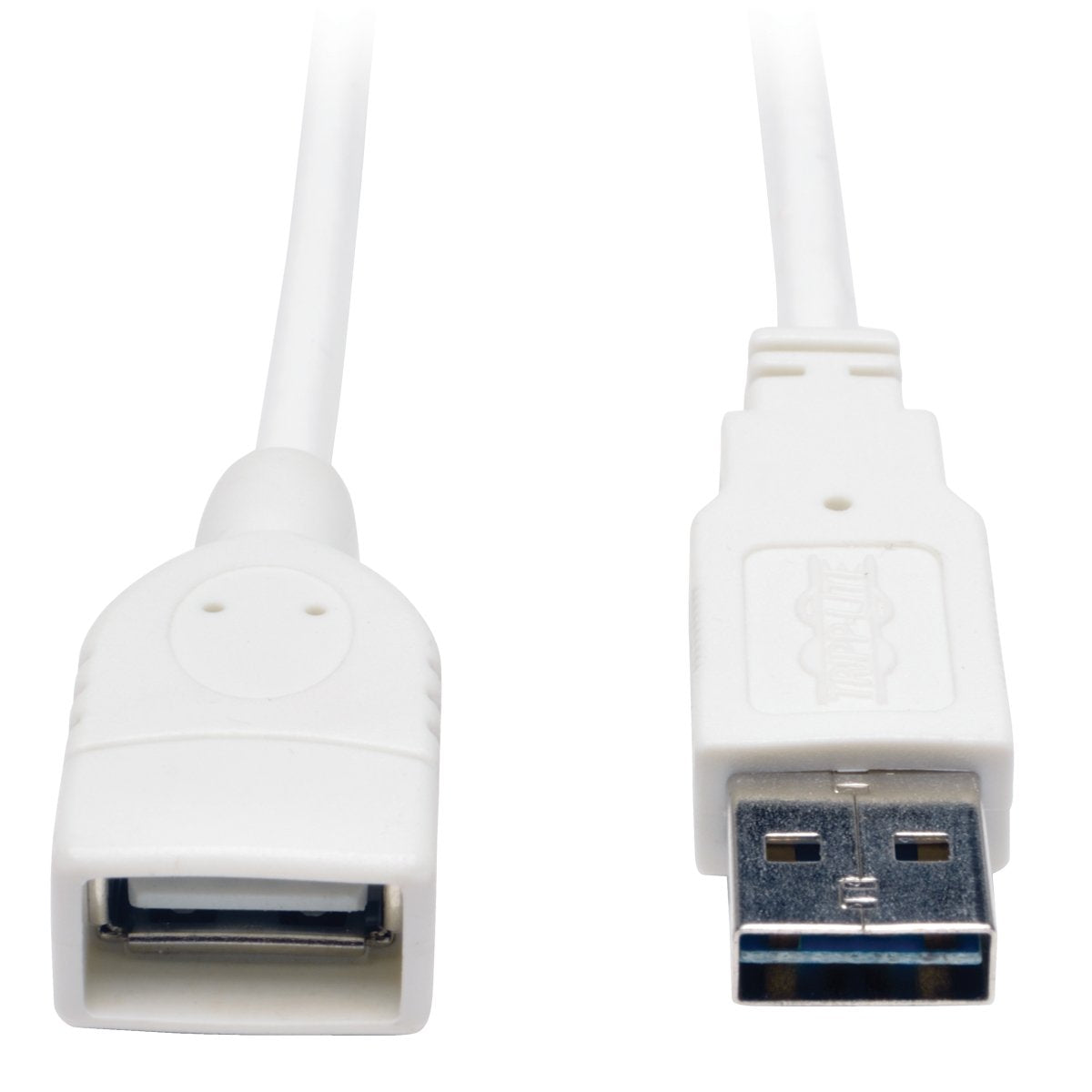 Tripp Lite 10 Feet Usb 2.0 Universal Reversible Extension Cable M/F, White (Ur024 010 Wh)