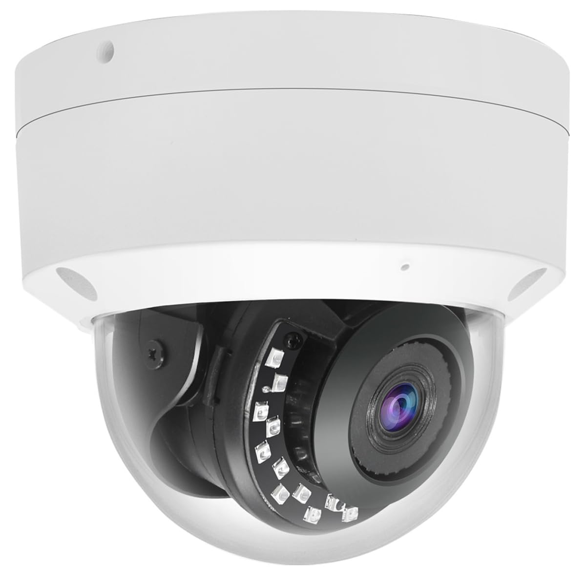 Real Hd 4K 8Mp Poe Ip Vandal Dome Poe Ip Camera Outdoor, 2.8Mm Wide Angle 108 Fov, 98Ft Night Vision, H.265, Compatible With Hik