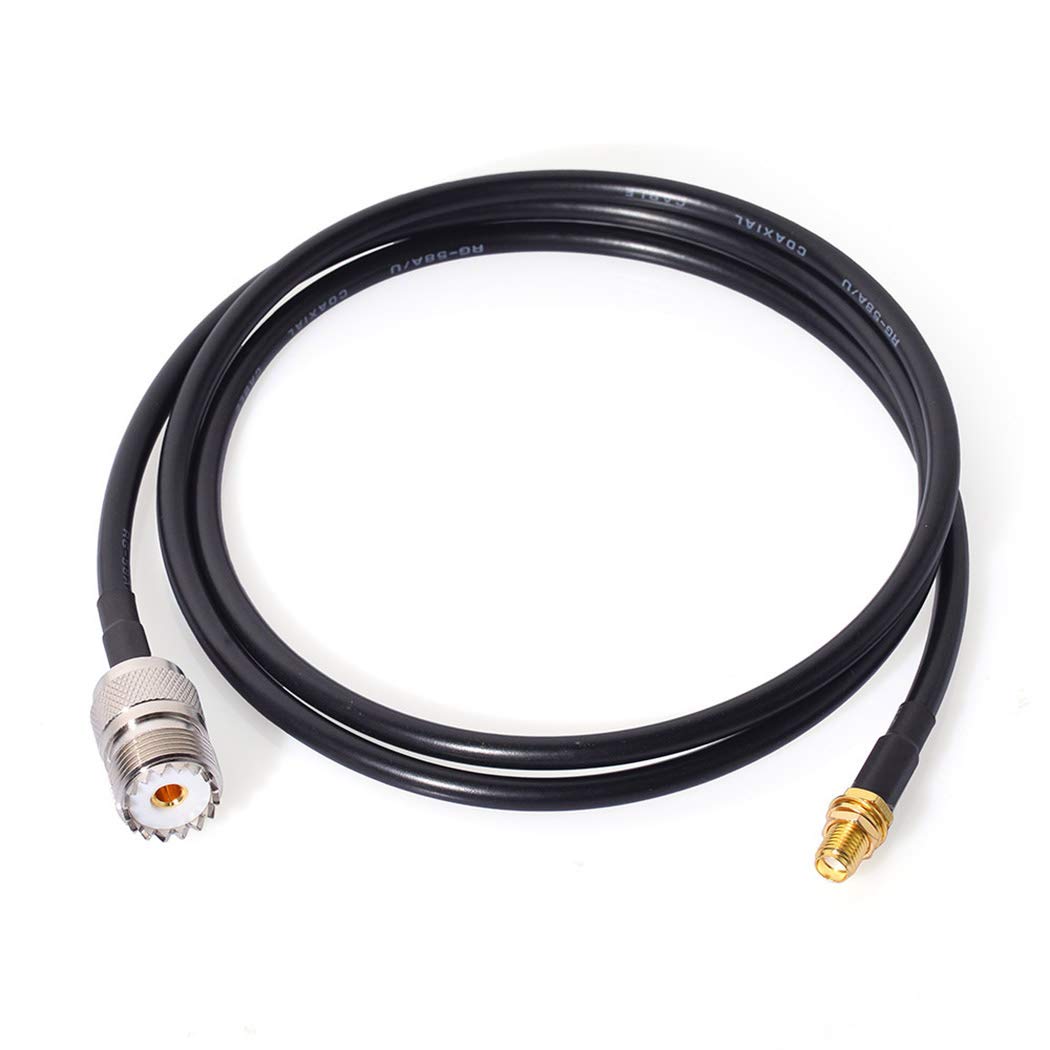 Bingfu Ham Radio Antenna Adapter Sma Female To Uhf So239 Female Rg58 Coaxial Jumper Cable 1M 3 Feet For Handheld Ham Two Way Rad