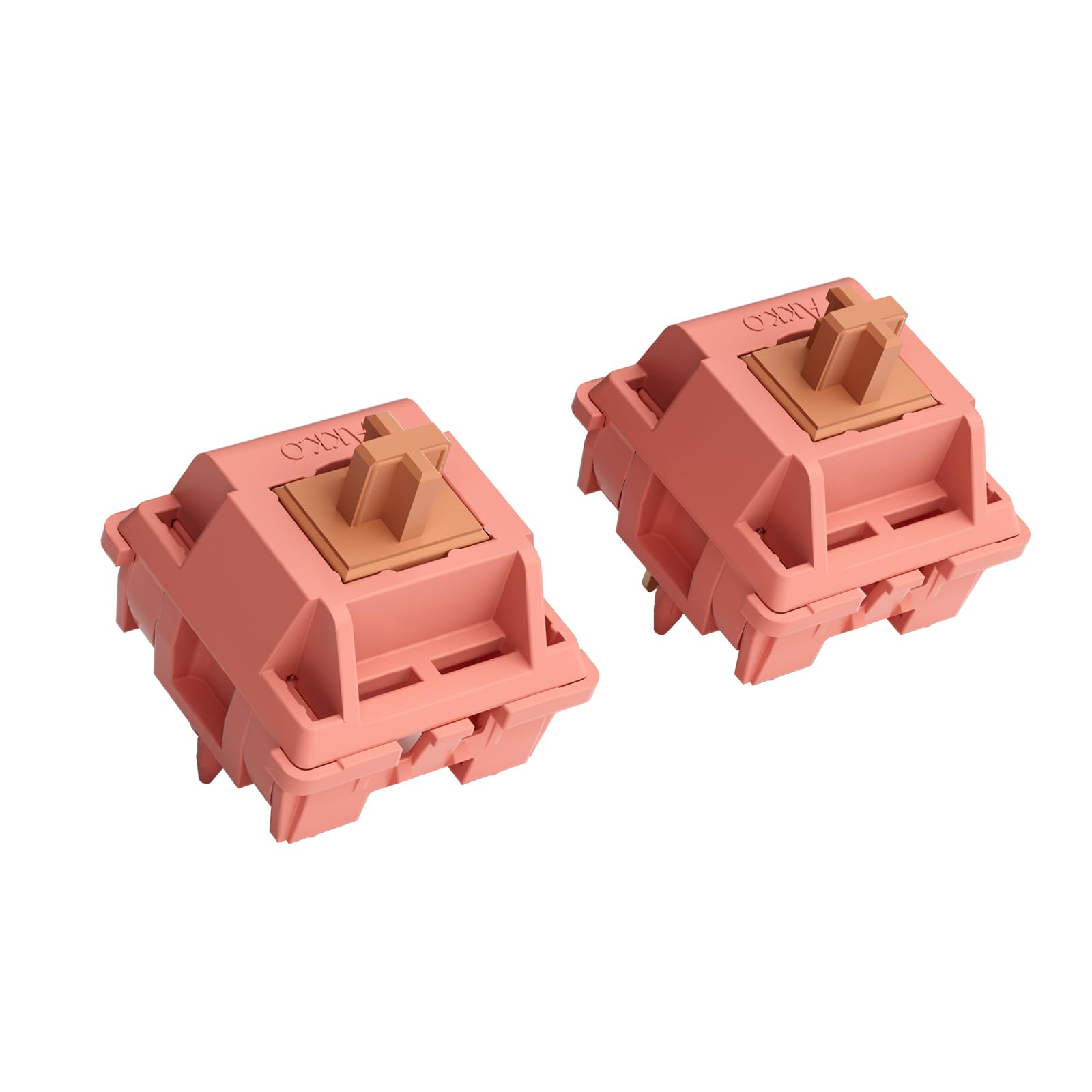 Akko Rosewood Keyboard Switch For Mechanical Gaming Keyboard, 5 Pin 40Gf Linear Pre Lubed Switches (45Pcs)