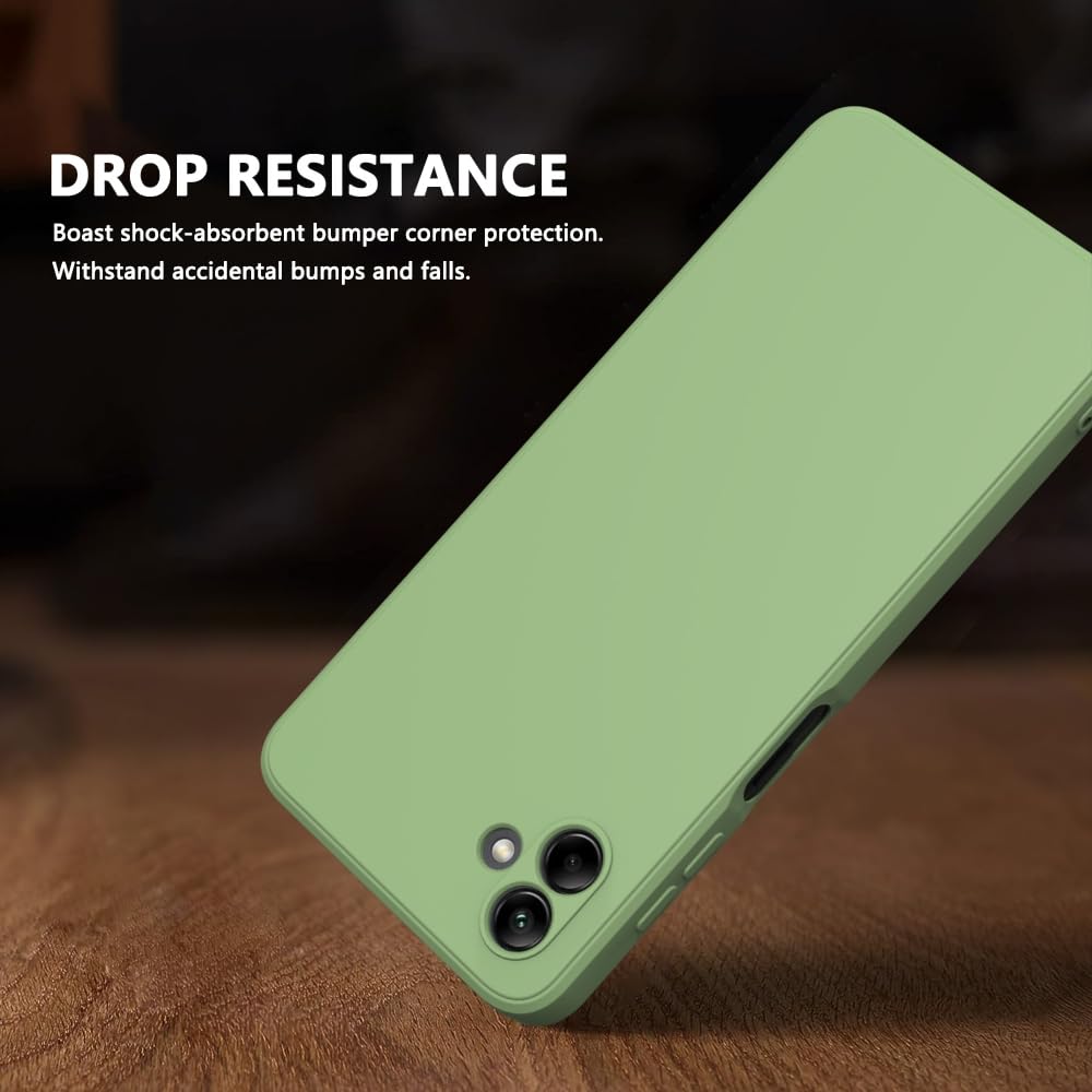 Wogroo For Samsung Galaxy A06 Case Green, Scratch Resistant With Soft Touch, Slim Thin Phone Cover For Samsung Galaxy A06