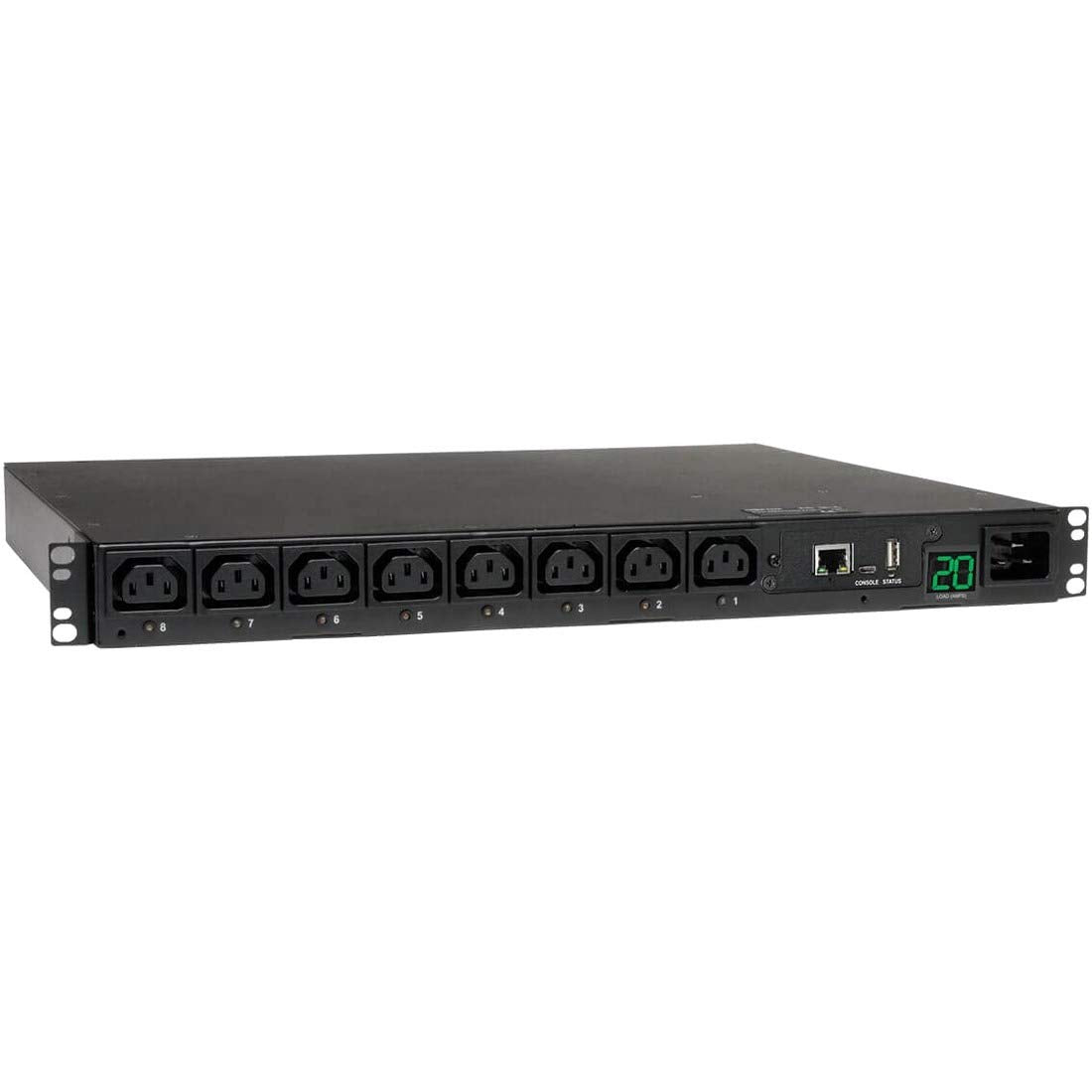 Tripp Lite Switched Pdu, 8 Outlets (8 C13), C20/L6 20P Input, 8 Ft. Cord, 3.3 3.8Kw, 1U Rack Mount Single Phase Pdu (Pdumh20Hvne