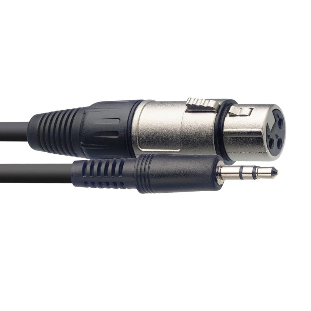 Stagg 3Ft. Deluxe Audio Cable   Stereo Mini Phone Plug / Female Xlr