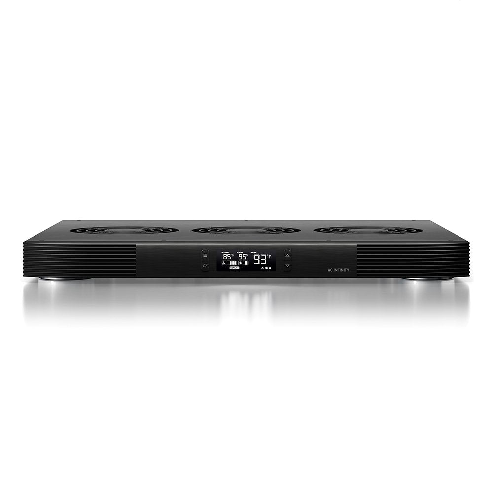 AC Infinity AIRCOM T9, Quiet Cooling Fan System 17 TopExhaust for Receivers, Amps, DVR, AV Cabinet Components
