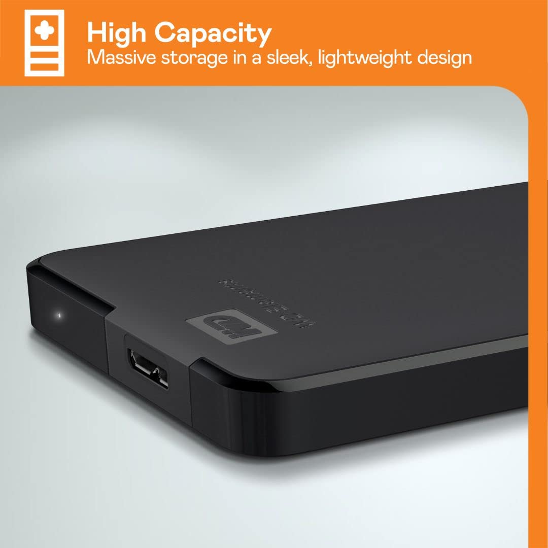 Wd 2Tb Elements Portable External Hard Drive Hdd, Usb 3.0, Compatible With Pc, Mac, Ps4 & Xbox   Wdbu6Y0020Bbk Wesn