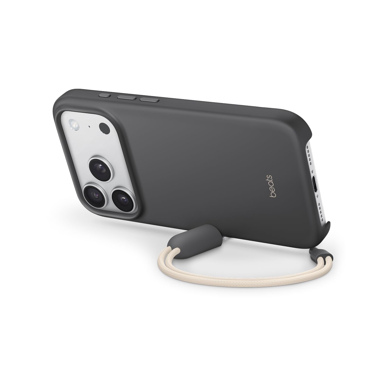 Beats iPhone 17 Pro Kickstand Case with MagSafe & Camera Control, Built in Stand & Lanyard, Matte Finish with Microfiber Lining 