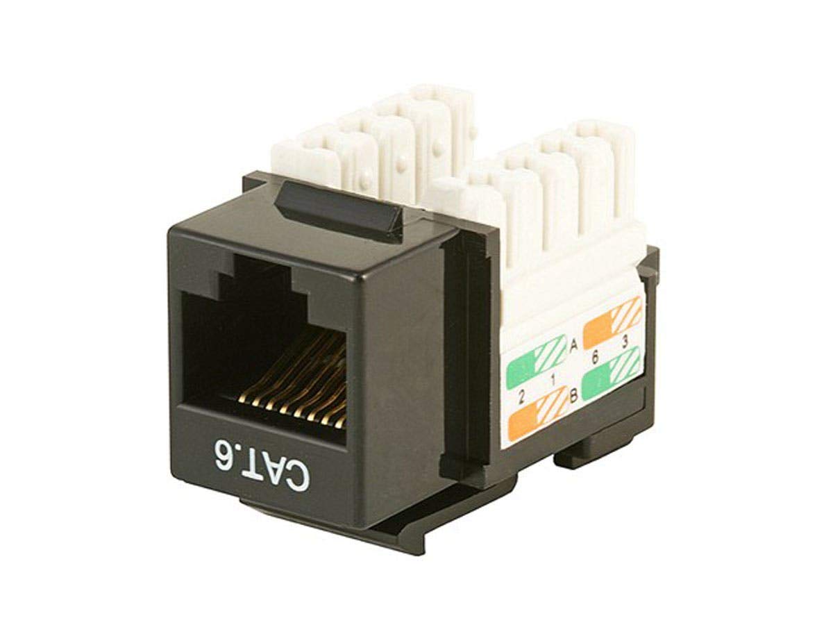 Monoprice Cat6?Punch Down Keystone Jack   Black