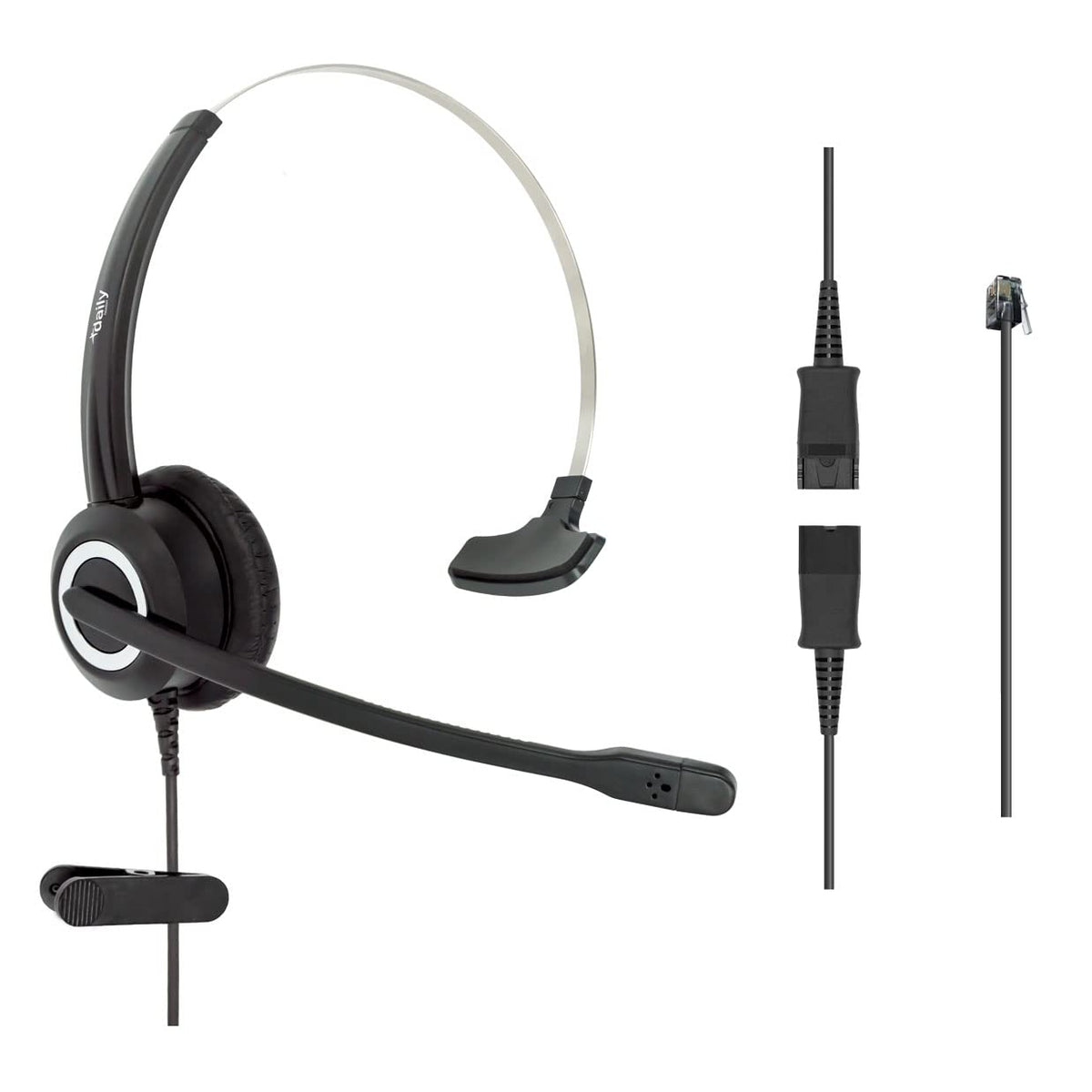 Ip Phone Rj9 Rj9 Corded Office Headset Hd Voice For Mitel Nortel Meridian Nec Polyc ...