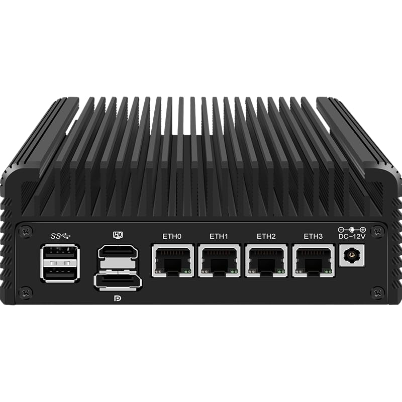 Cwwk Firewall Mini Pc Intel N Series N100, Ddr5 N0 Ram N0 Ssd,4 X 2.5Gbe I226V Lan,Micro Router Appliance,Aes-Ni,Opnsense