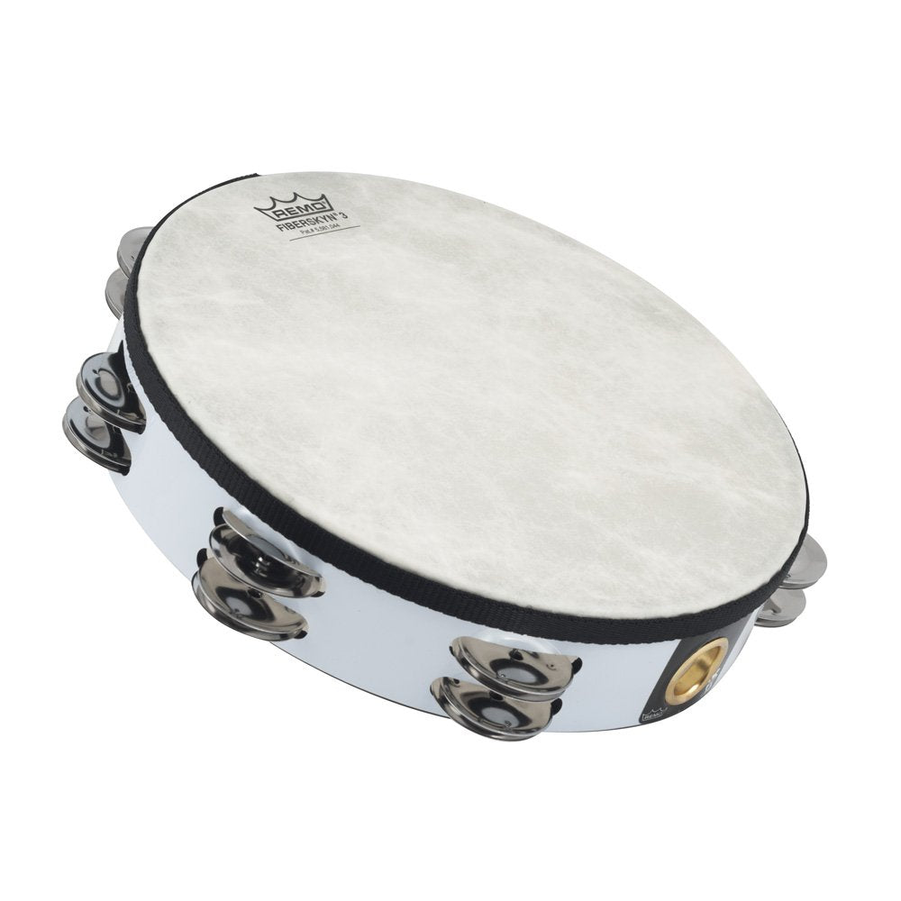 Remo Ta 5210 00 Fiberskyn Tambourine   Quadura White, 10''