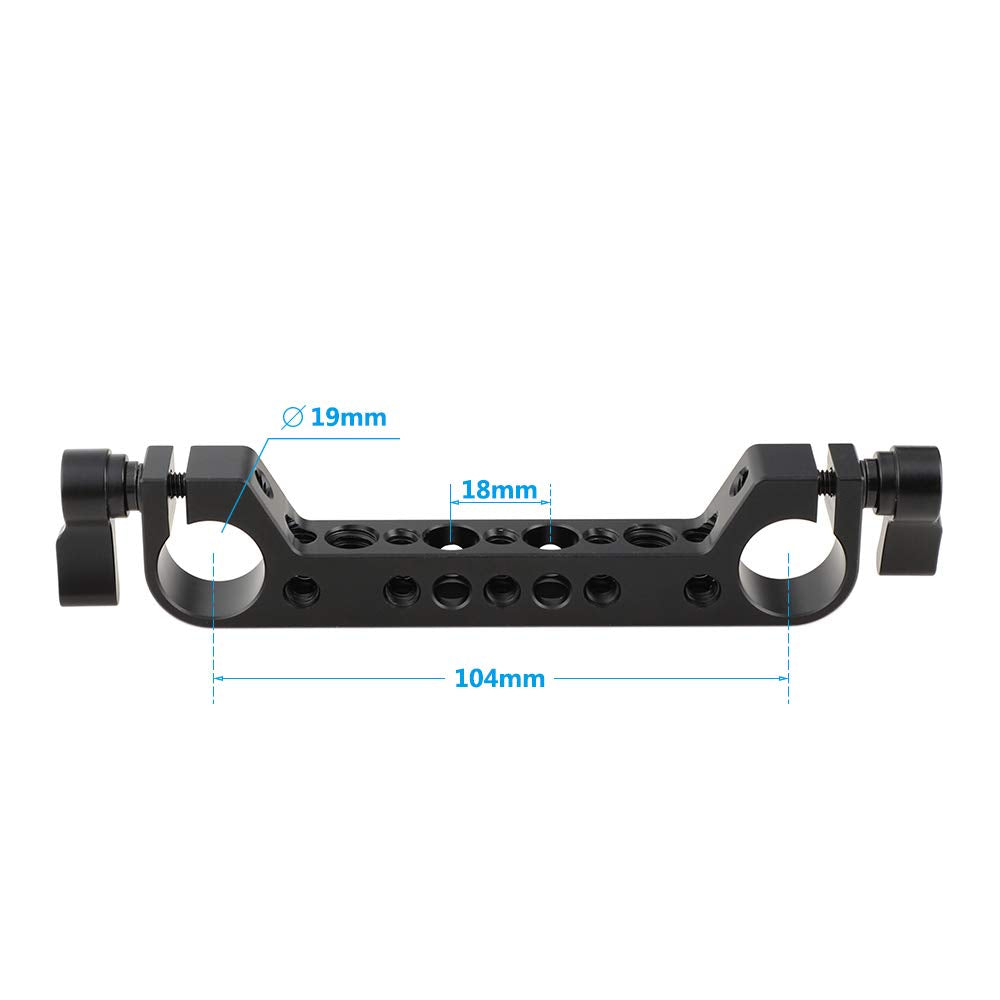 Camvate 19Mm Dual-Port Rod Clamp Bracket For 19Mm Studio System(104Mm Distance Center) - 2357