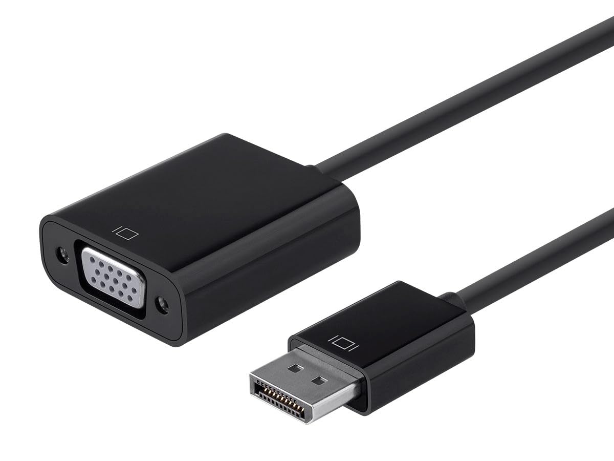 Dp 1.2A To Vga Active Adapter, Black