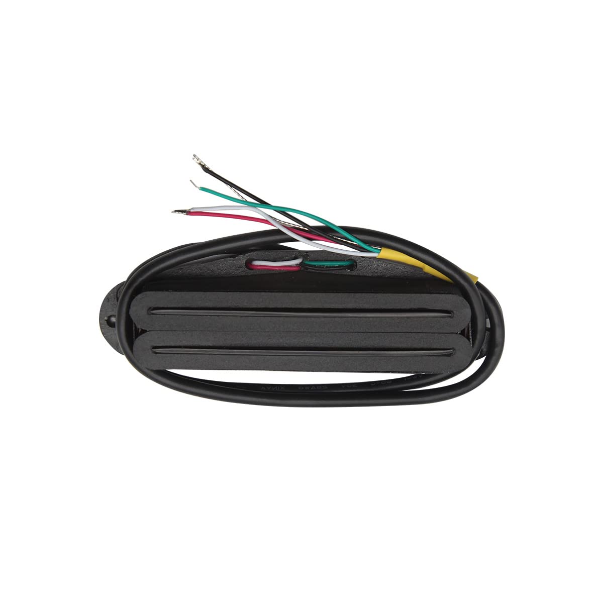 Fleor Alnico 5 Hot Rail Humbucker Single Coil Sized Pickup 13 14K Humbucker Full Black Fit Strat Squier Tele Guitar