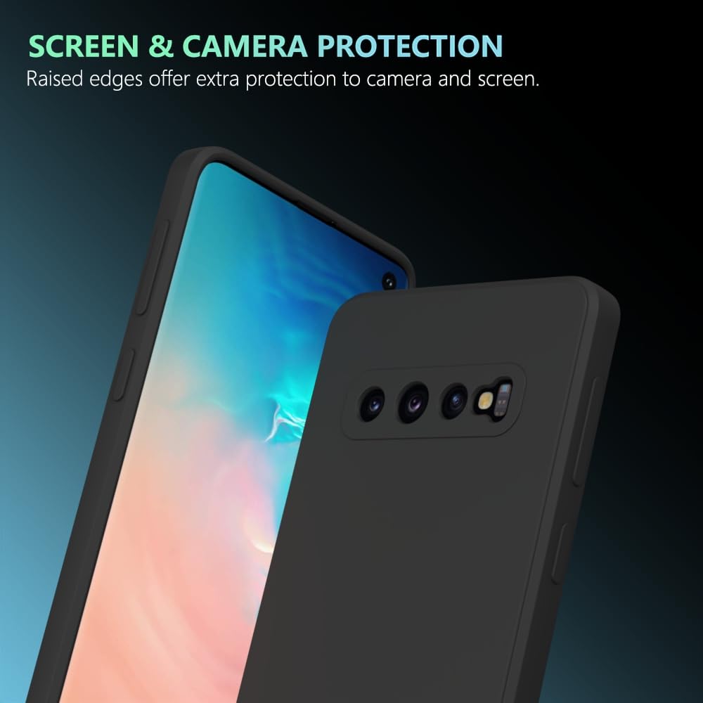 Wogroo For Samsung Galaxy S10 Case Black, Scratch Resistant With Soft Touch, Slim Thin Phone Cover For Samsung Galaxy S10