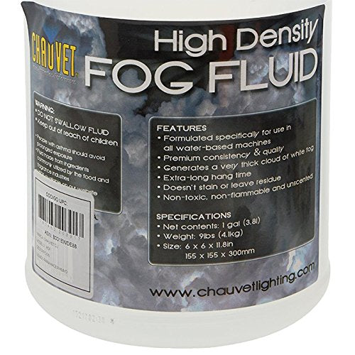 Chauvet Dj High Density Fog Machine Fluid   One Gallon | Fog Machines (Packaging May Vary)