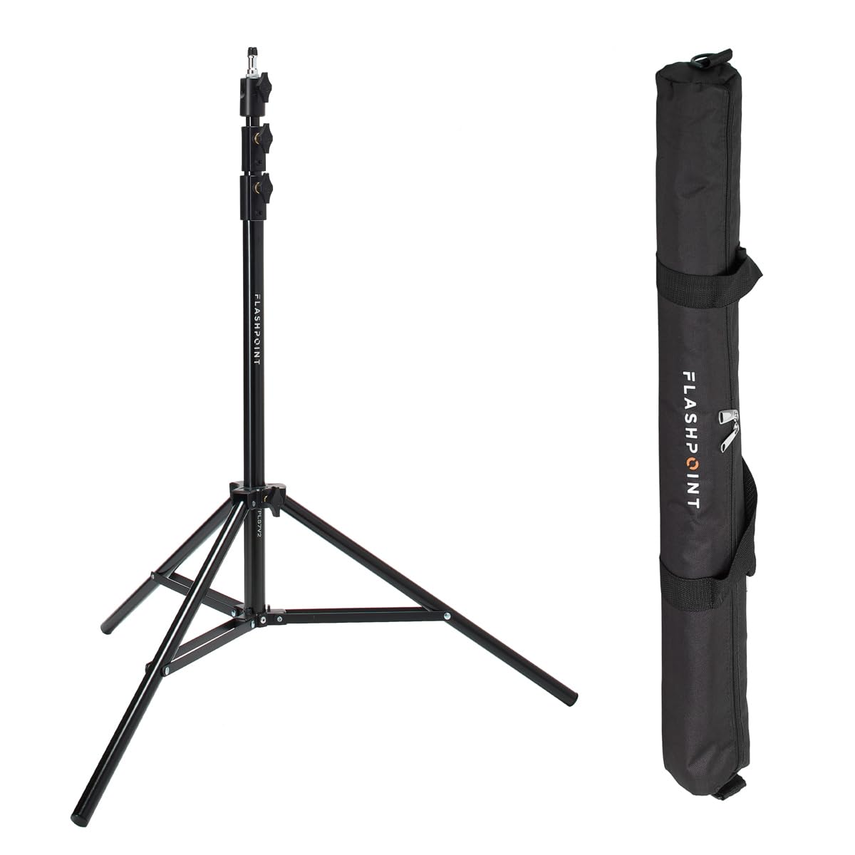 Flashpoint Pro Air-Cushioned Heavy-Duty Light Stand (Black, 7.2)