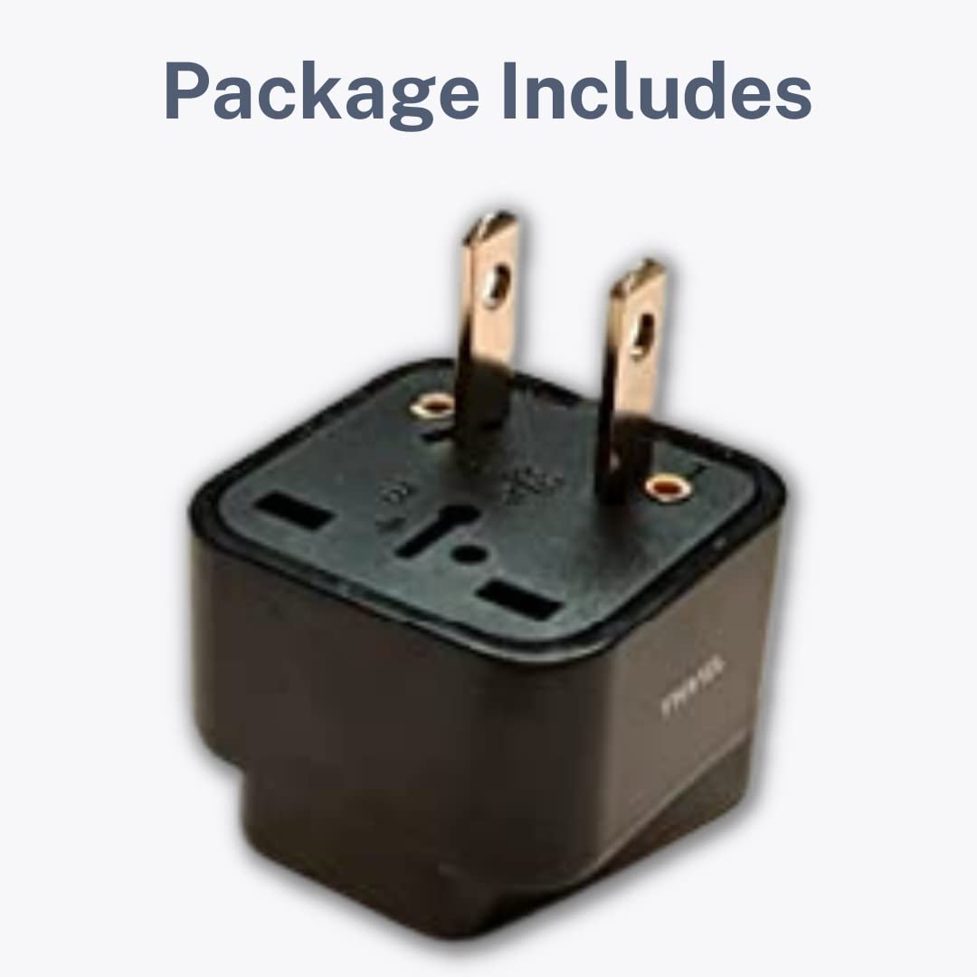 Tmvel Universal International Power Adapter Plug Tip Converter   Convert Europe, Eu/Uk/Cn/Au To Usa   Great For Cell Phone Charg