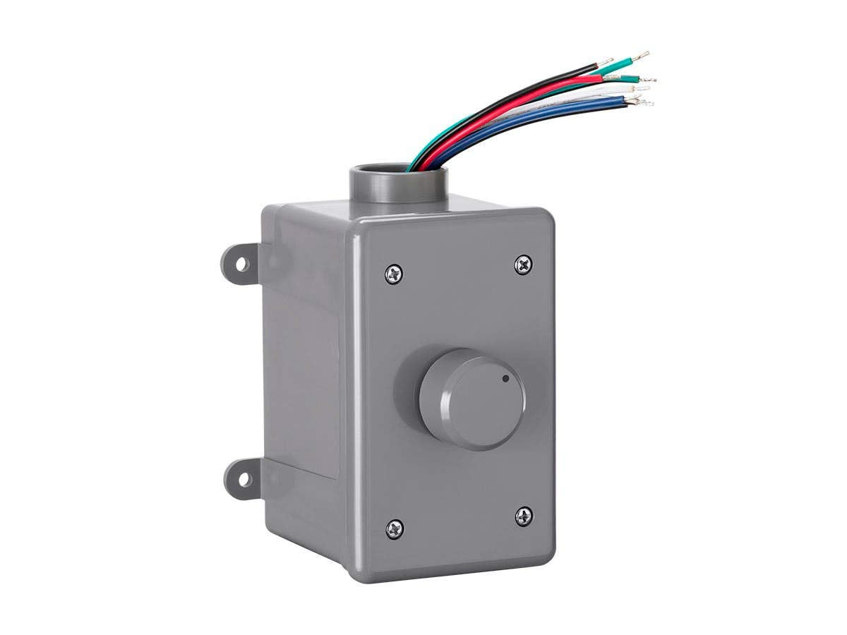 Monoprice Ovc300 Rotary 300 Watt Outdoor Volume Control With Auto Impedance Matching, Weather Resistant Enclosure, For Outdoor A