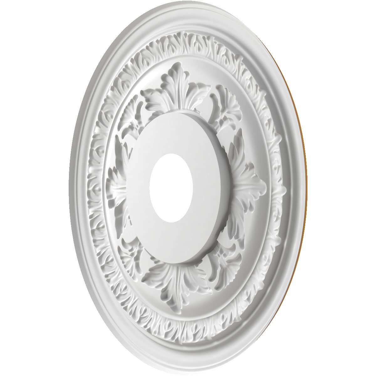 Ekena Millwork Cmp19Badvg Baltimore Thermoformed Pvc Ceiling Medallion (Fits Canopies Up To 7 3/4), 19Od X 3 1/2Id X 1P, Univers