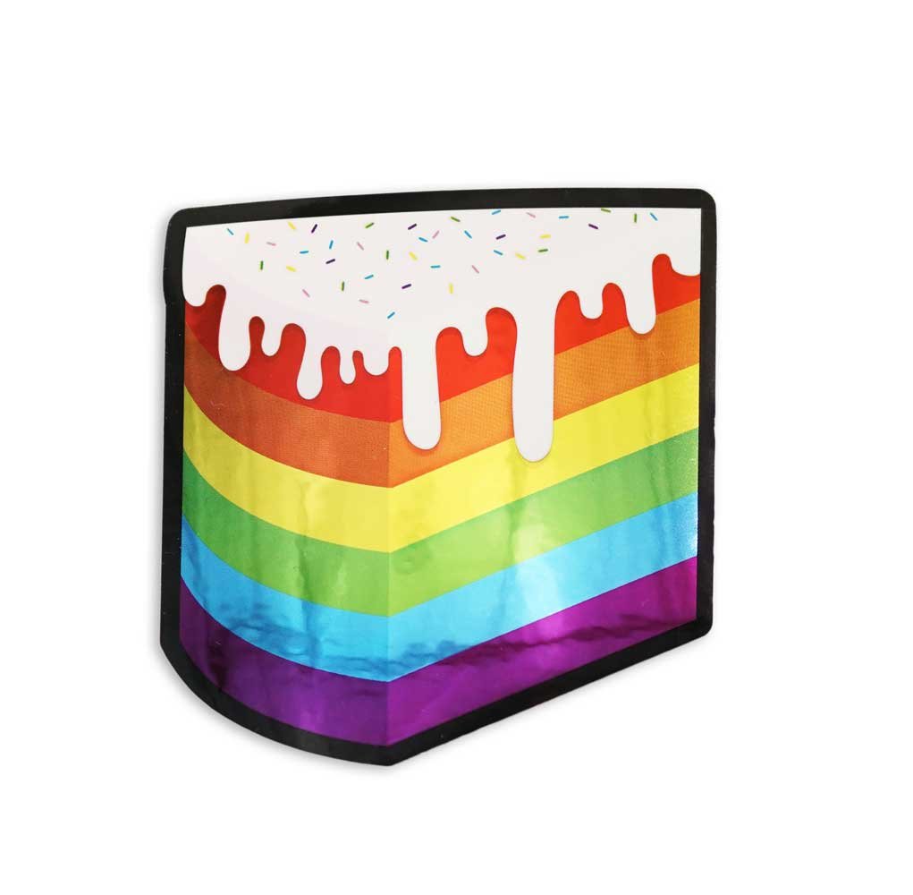 Compoco Lgbt Pride Gay Stickers Metallic Rainbow Vinyl Decal Laptop Set