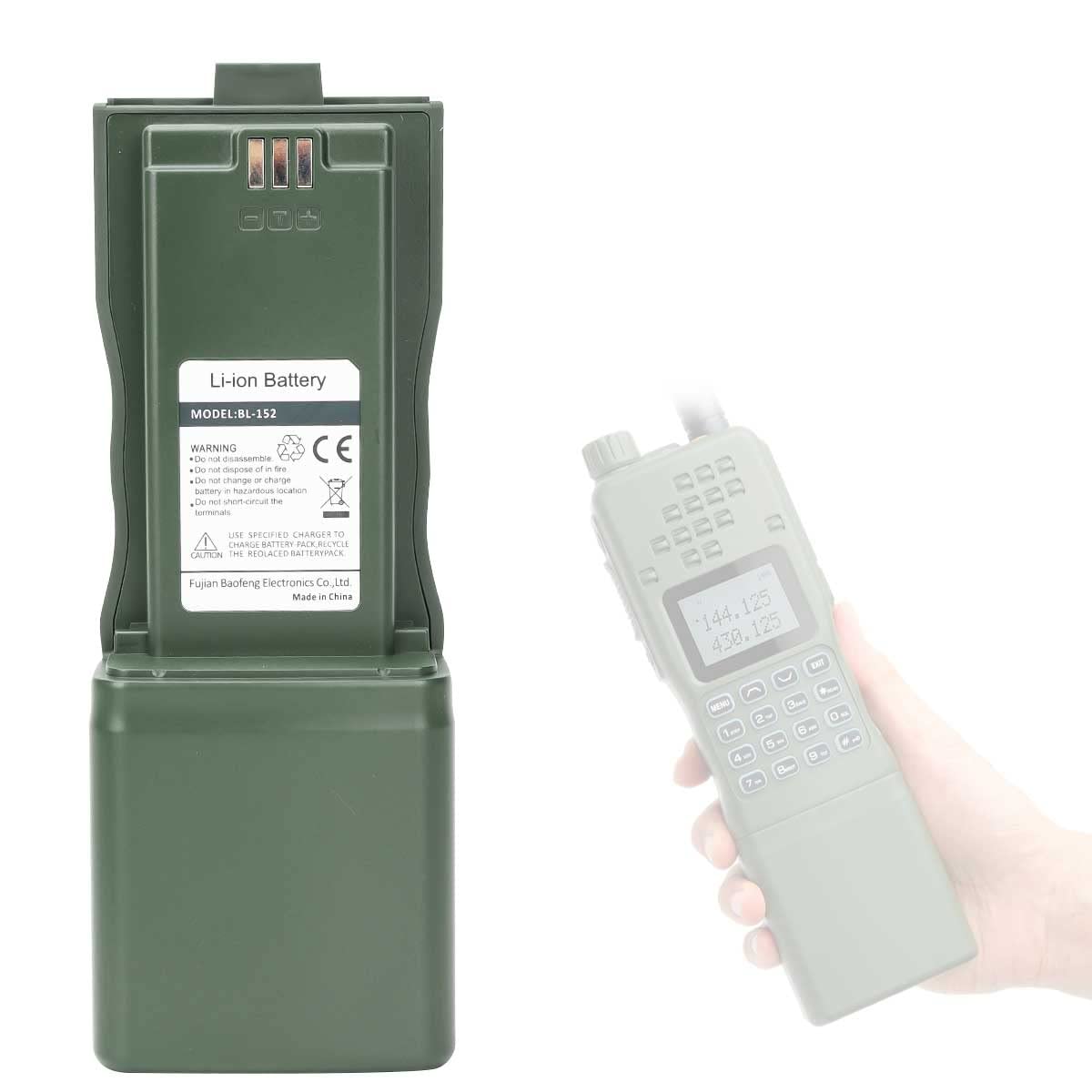 Baofeng Ar 152 Original Battery Bl 152 Li Ion Extend Battery Large Capacity Compatible With Ar152 Tactical Walkie Talkie Support