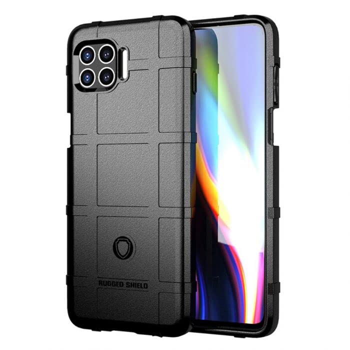 Ego Tactical Rugged Shield Brand Solid Color Tpu Phone Case For Moto G 5G Plus, One 5G, One 5G Uw (2021)   Black