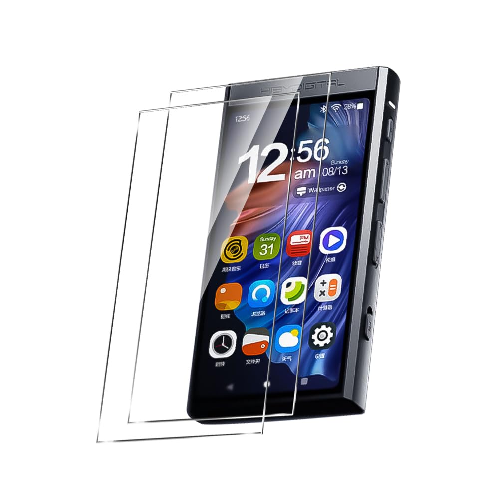 Audiopartner 9H Hardness Premium Scratch Proof Protective Screen Protector Tempered Glass Film For Hiby Digital M300 Hifi Music