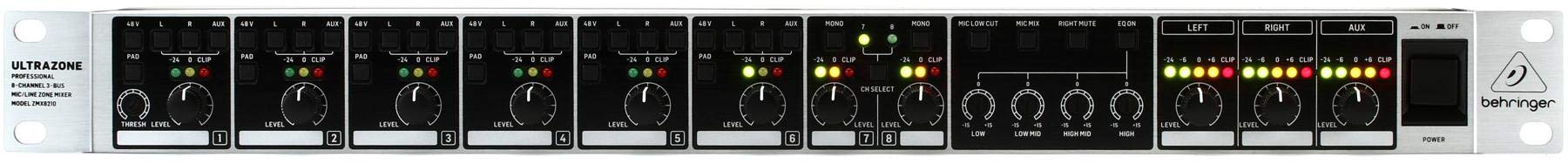 Behringer Zmx8210 V2 Rackmount Zone Mixer