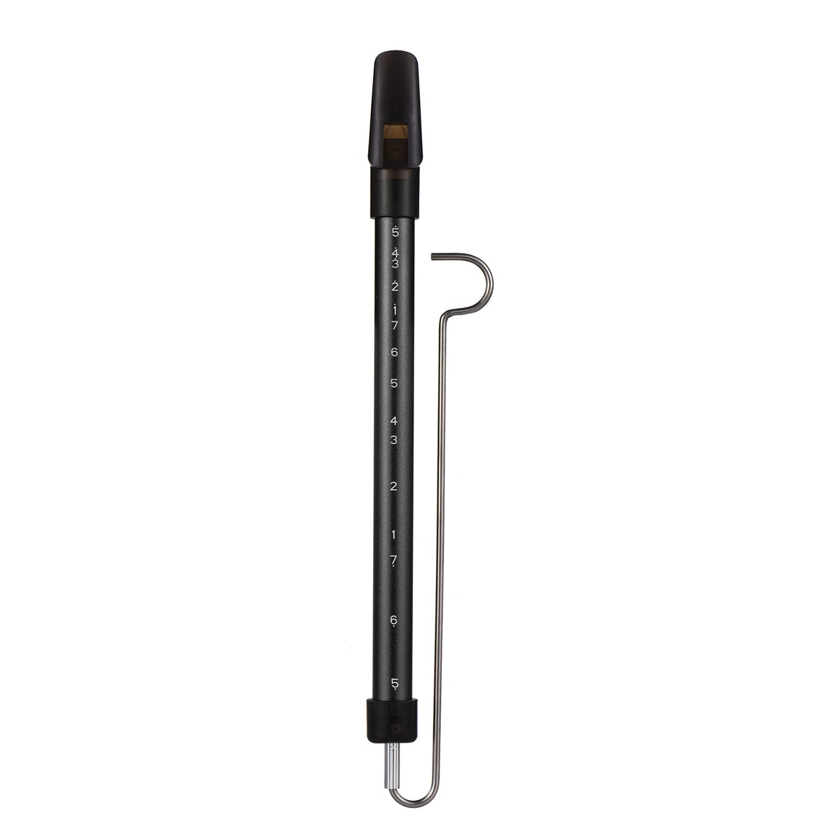 Btuty Metal Sliding Whistle Scale Sliding Flute With Steel Slider Instrument Kazoo Flute Game Party (Black)