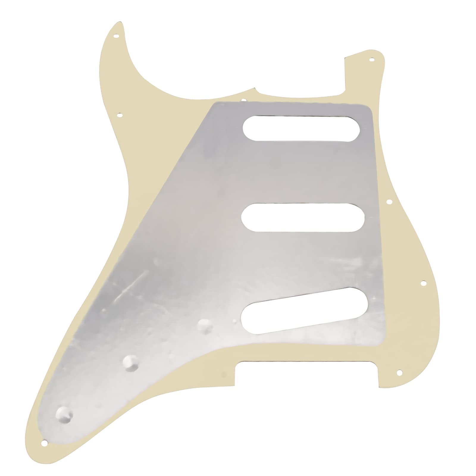 Yootones Sss 11 Hole Strat Electric Guitar Pickguard Compatible With Fender Usa/Mexican Made Standard Stratocaster Squier Modern