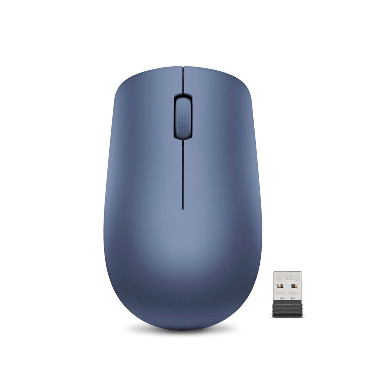 Lenovo 530 Wireless Mouse With Battery, 2.4Ghz Nano Usb, 1200 Dpi Optical Sensor, Ergonomic For Left Or Right Hand, Lightweight,