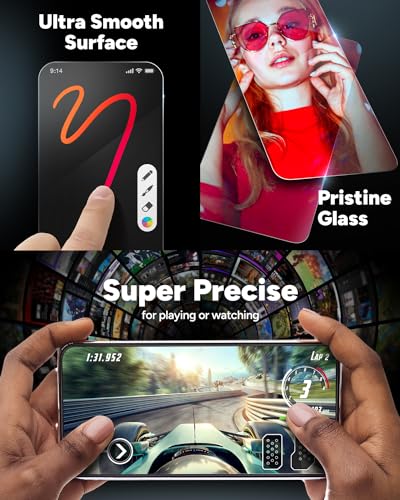 ZAGG InvisibleShield Glass Elite Privacy Screen Protector for iPhone 15 Pro Max - 5X Stronger, 2-Way Privacy, Scratch & Smudge Resistant