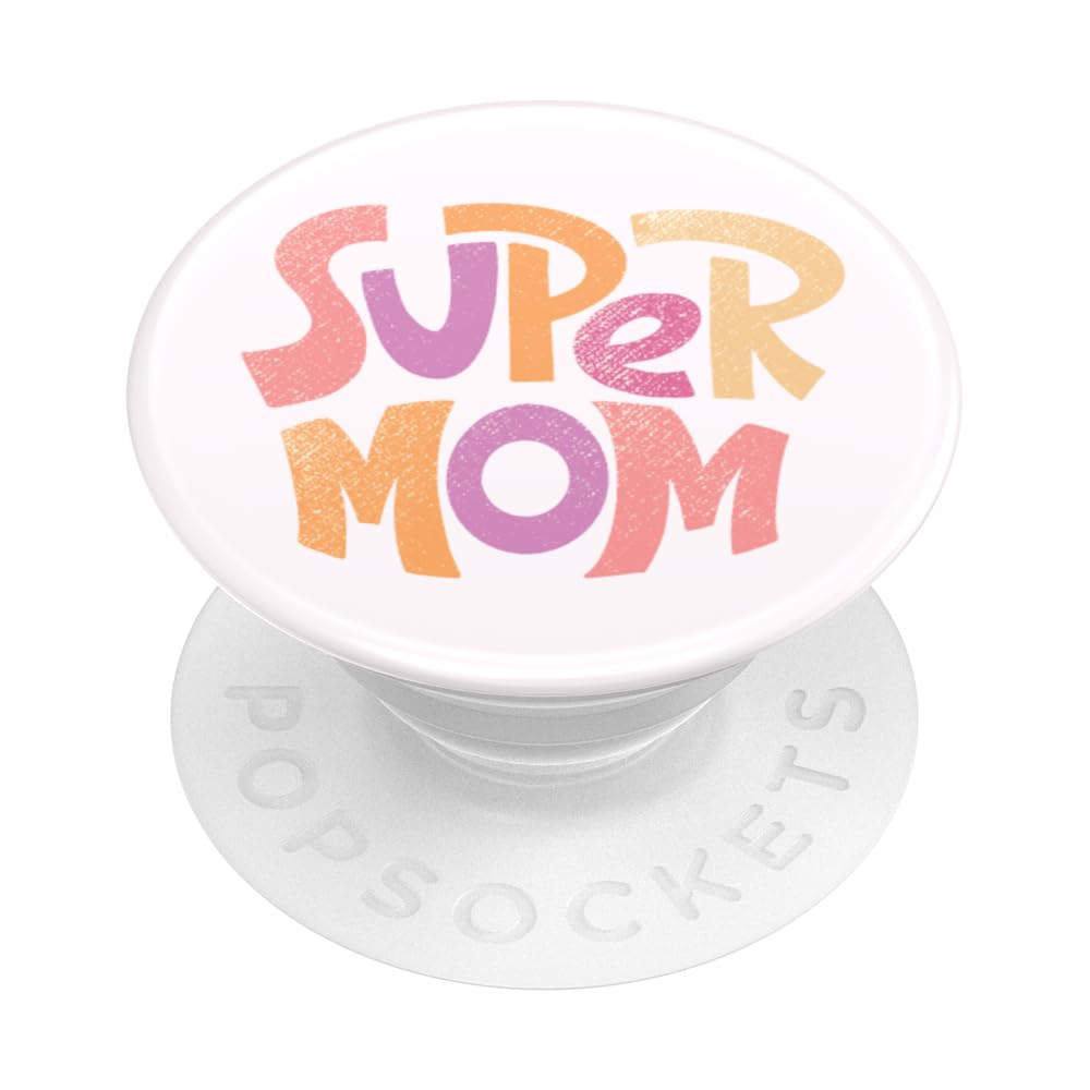 Popsockets Phone Grip With Expanding Kickstand   Peachy Super Mom
