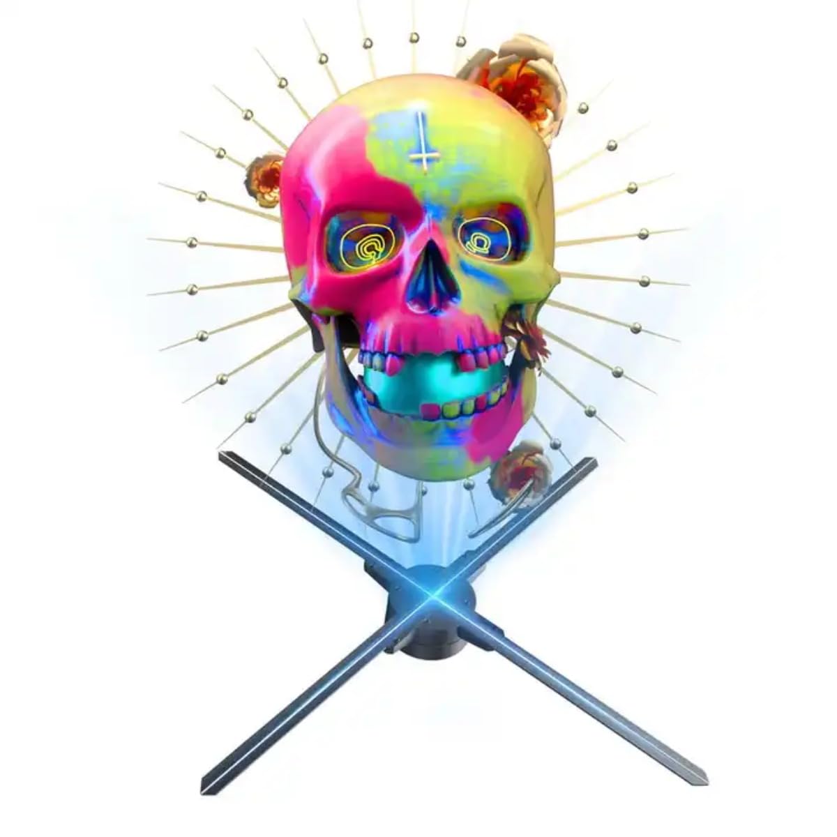 Giwox 3D Hologram Led Fan, 3D Holographic Video Projector Supports Wifi, Phone App And Tf Card, 3D Hologram Video Graphic Advert