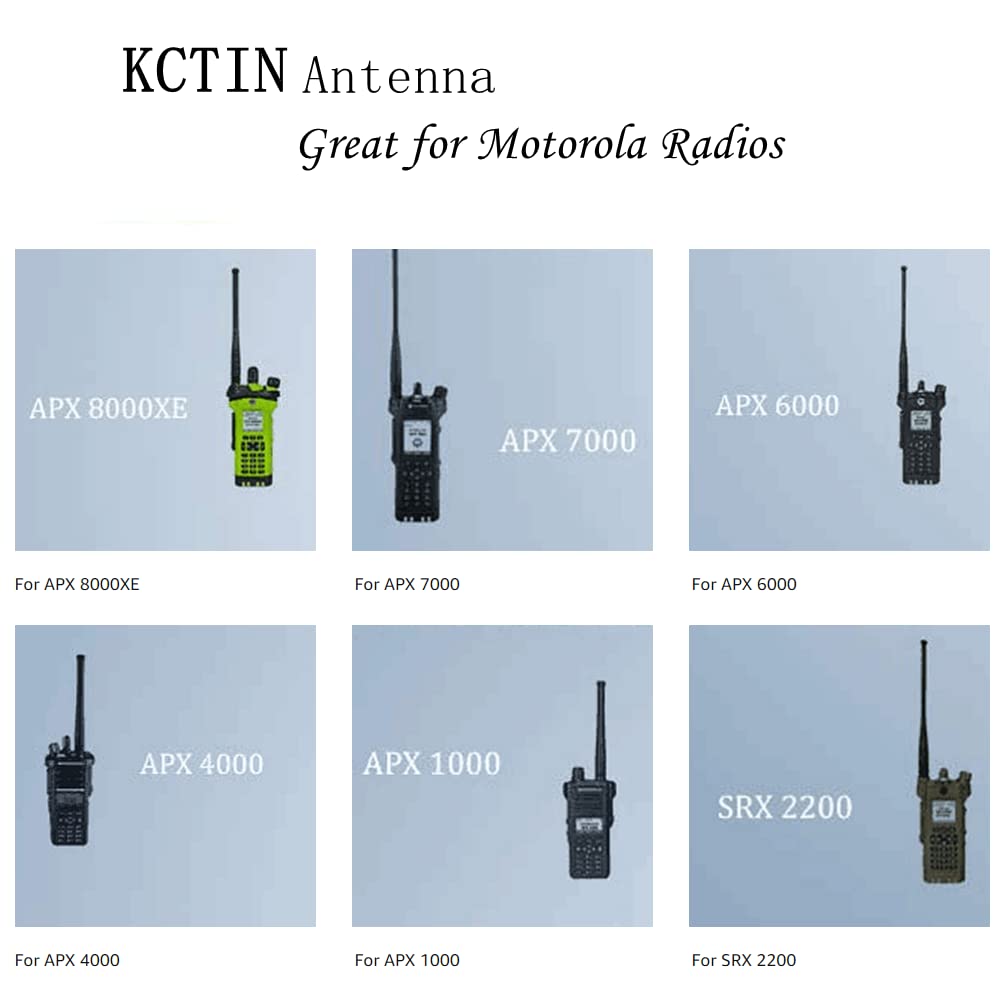 Antenna For Motorola, Gps Antenna Stubby Apx 764 870Mhz Signal Band And 7 800 Gps (Nar6595A Short Antenna) By Kctin (1 Pack)