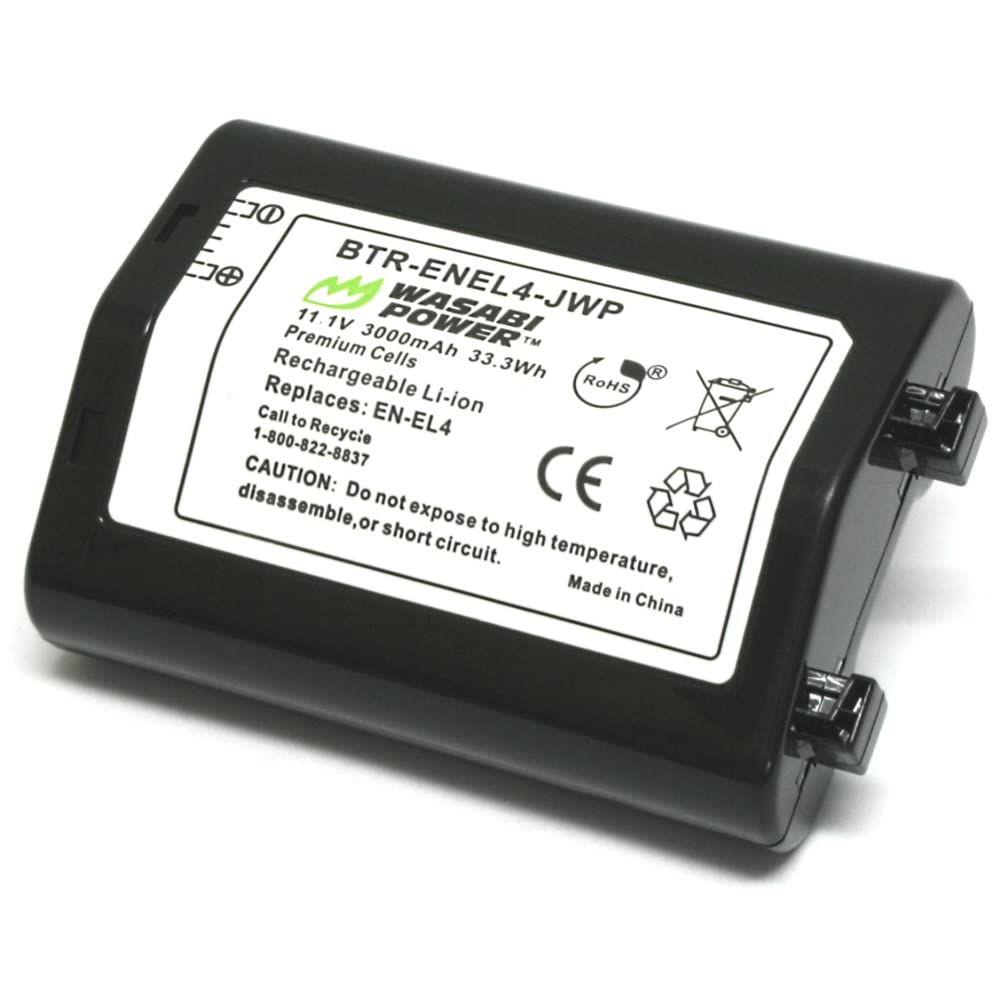 Wasabi Power Battery For Nikon En El4, En El4A And Nikon D2, D2H, D2Hs, D2X, D2Xs, D3, D3S, D3X, F6