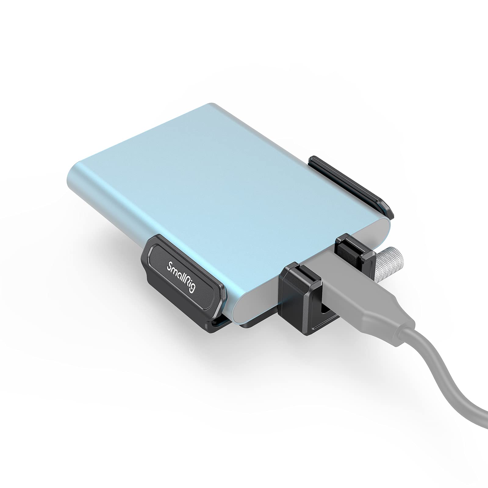 SMALLRIG SSD Mount Bracket SSD Holder for Samsung T5/T7 SSD, SanDisk SSD, SanDisk SSD T5/T7, Compatible Cage for BMPCC 6K Pro - 