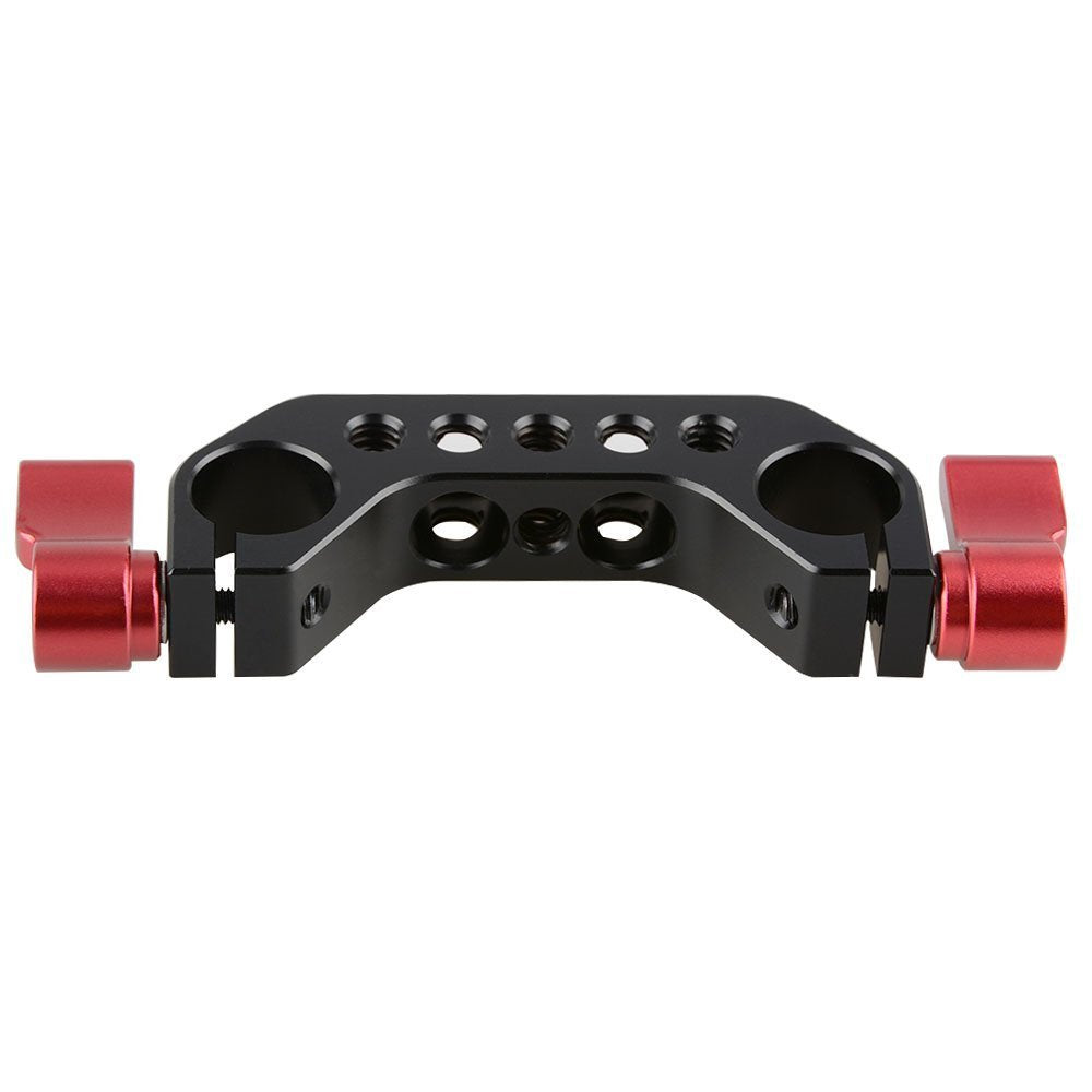 Camvate 15Mm Rod Clamp With 1/4-20 Thread For Dlsr Camera Rig Cage Baseplate (Red)-2Pcs - 1780