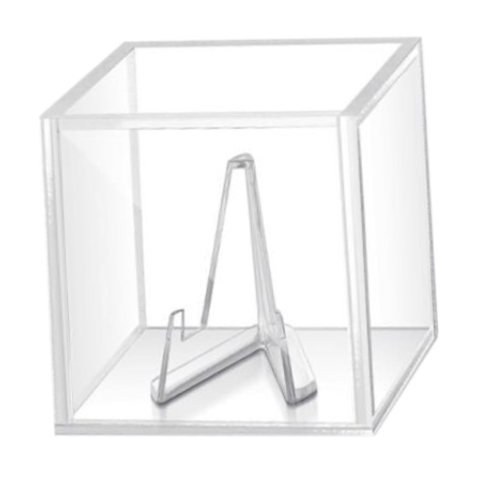 Atorse Guitar Pick Display Box With Stand Plectrum Case For Lovers Musician Players Transparent Base